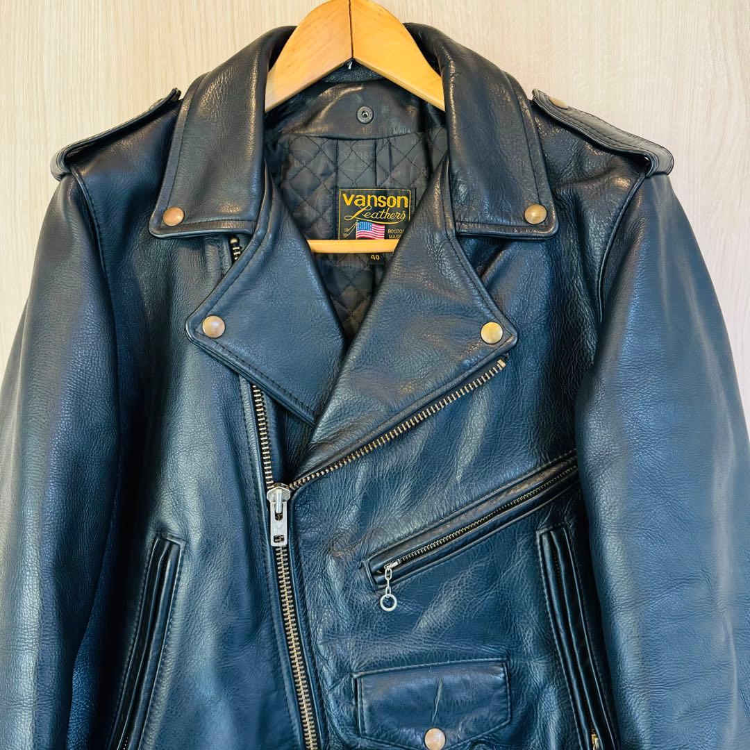 USA製・90's】 VANSON バンソン C2 ダブルライダース 40 - メルカリ