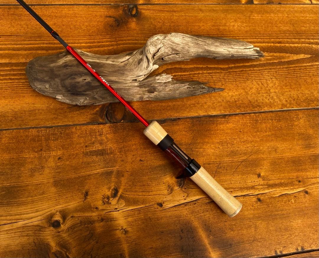 トラウトロッド ウッド調 485UL 424UL ベイトロッド パックロッド
