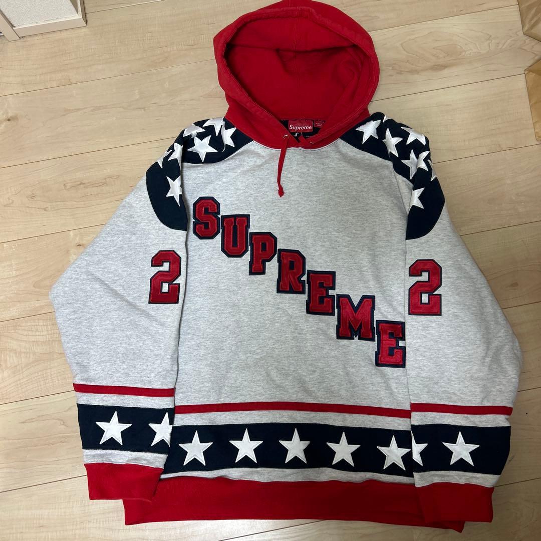 Supreme 星柄パーカー チーム22 Supreme 'Stars Zip Up'スター 星柄 ジップパーカー - ブランド古着の