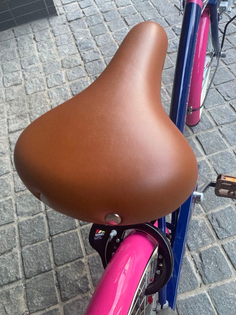 a.n.design works 子供用自転車 ネイビー/ピンク　20インチ