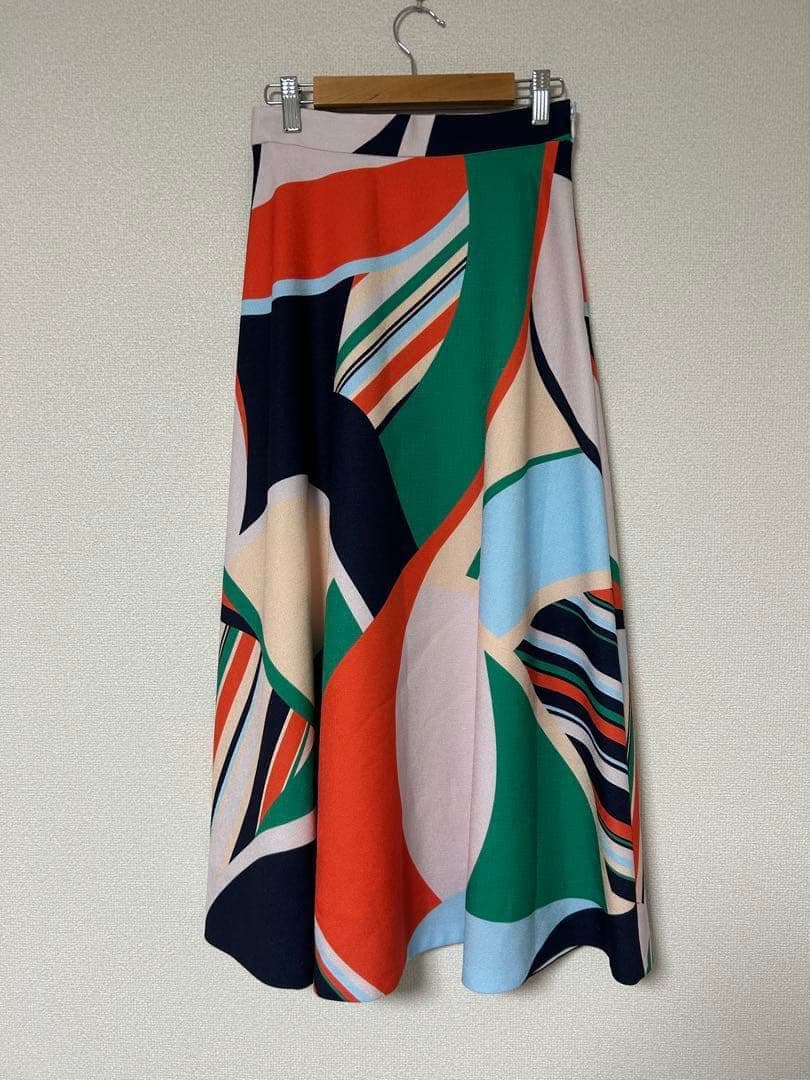 美品✨ピンキー＆ダイアン マルチカラープリントスカート サイズ34