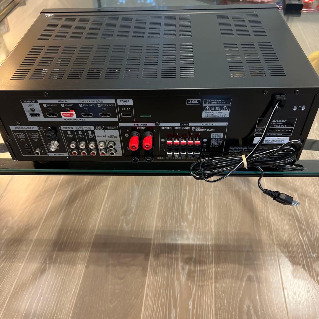 ♪タイムセール♪Pioneer AVレシーバー 7.2ch VSX-834(B)