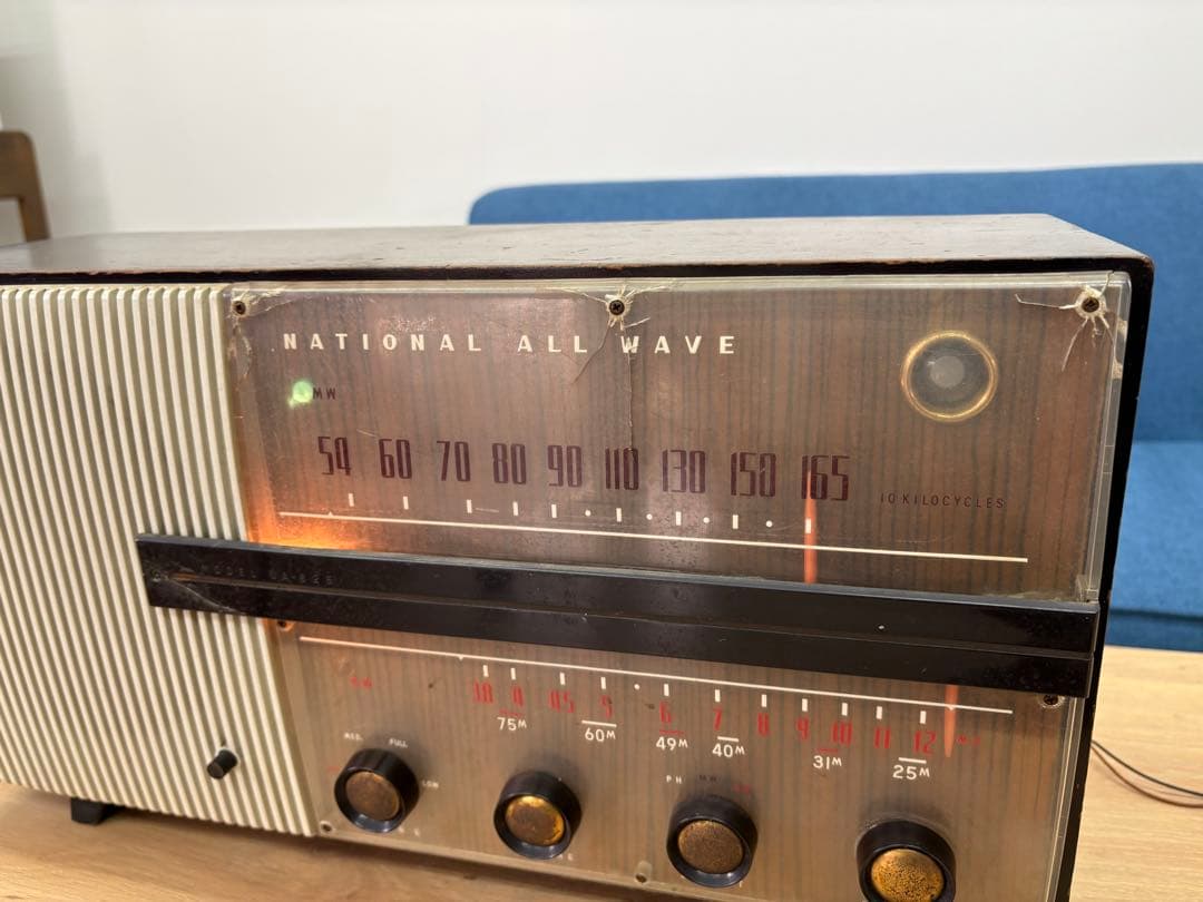 National ALL WAVE 真空管ラジオ アンティーク置き物 - メルカリ