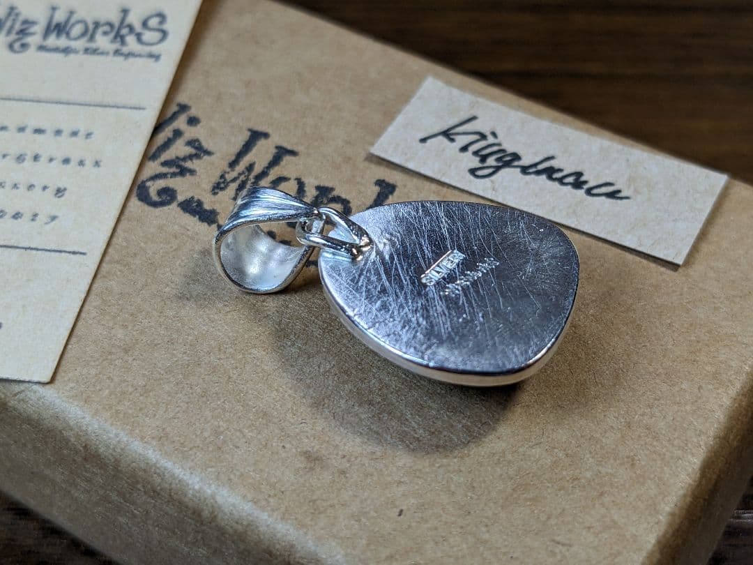 彫金 ネックレス モダンネイティブ ターコイズ 88