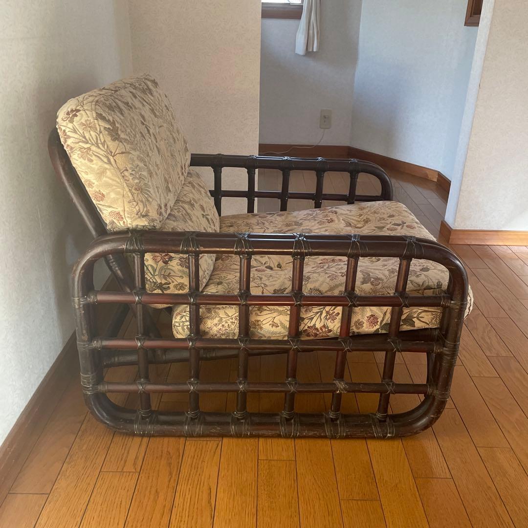 ヤマカワラタン ヴィンテージ 1人掛けソファ パーソナルチェア 山川