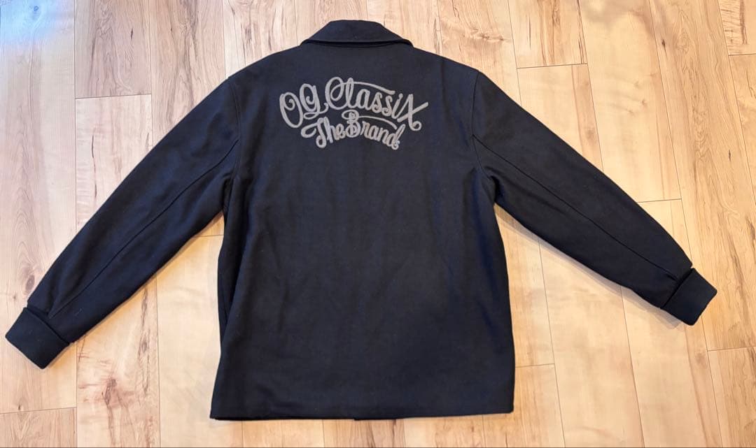 OG CLASSIX ウールジャケット 刺繍 Lサイズ 黒 ローライダー - メルカリ