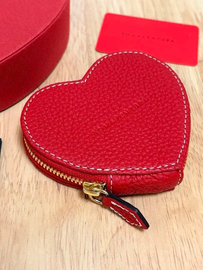 BONAVENTURA限定ハートコインケース 赤 シュリンクレザー 新品未使用品