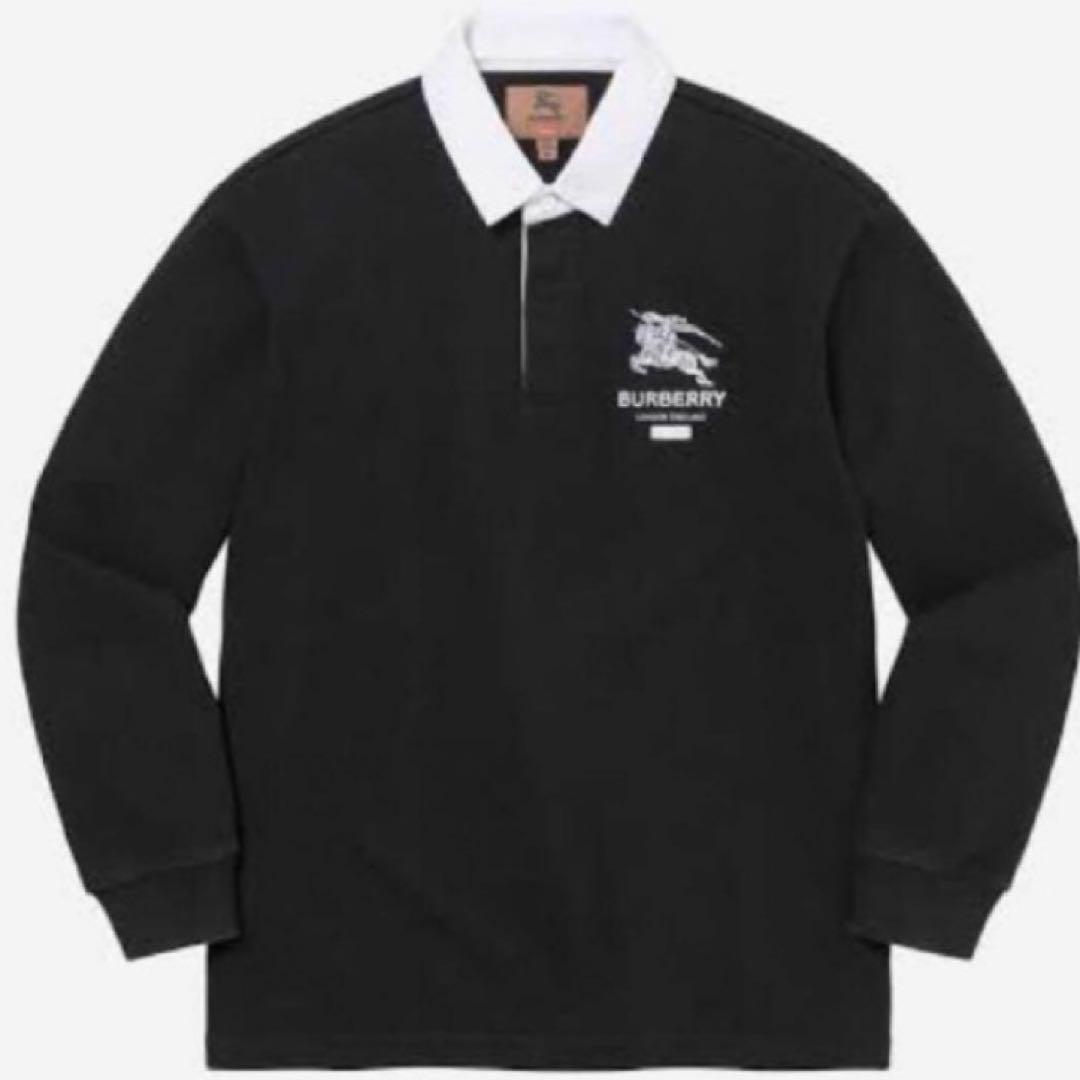 Supreme シュプリーム バーバリー　ラガーシャツ　ブラック　黒 Supreme（シュプリーム） シュプリーム×バーバリー Supreme×BURBERRY