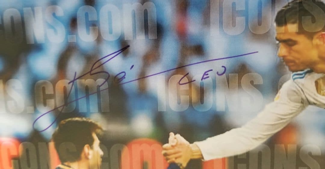 ICONS メッシ クリスティアーノ・ロナウド 直筆サイン フォトグラフ