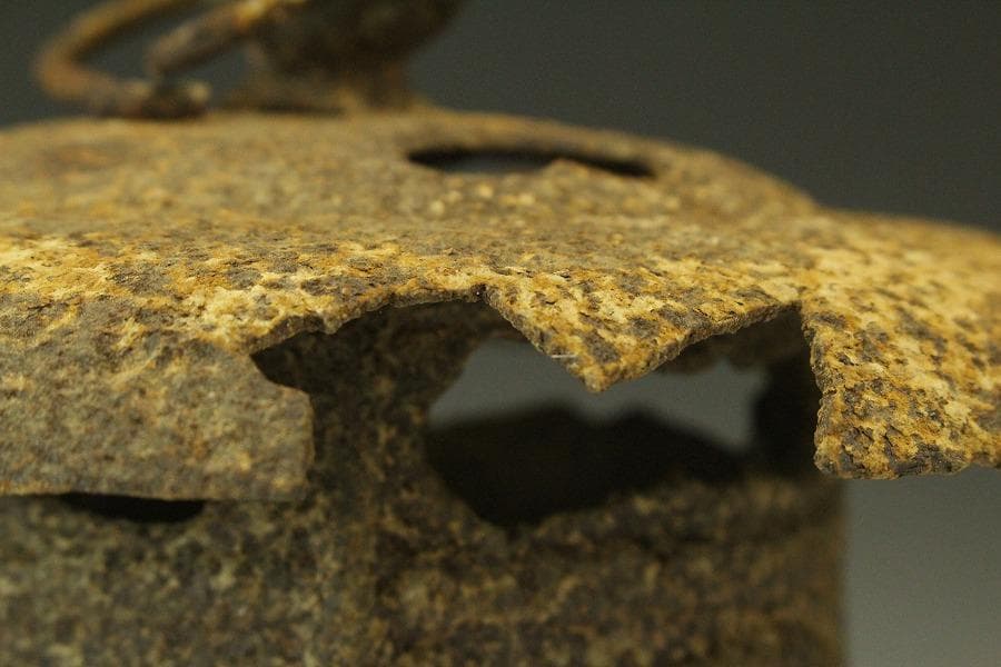 吊り灯籠 時代 詫び寂 鉄灯籠 高28cm 庭道具(LC623) - メルカリ