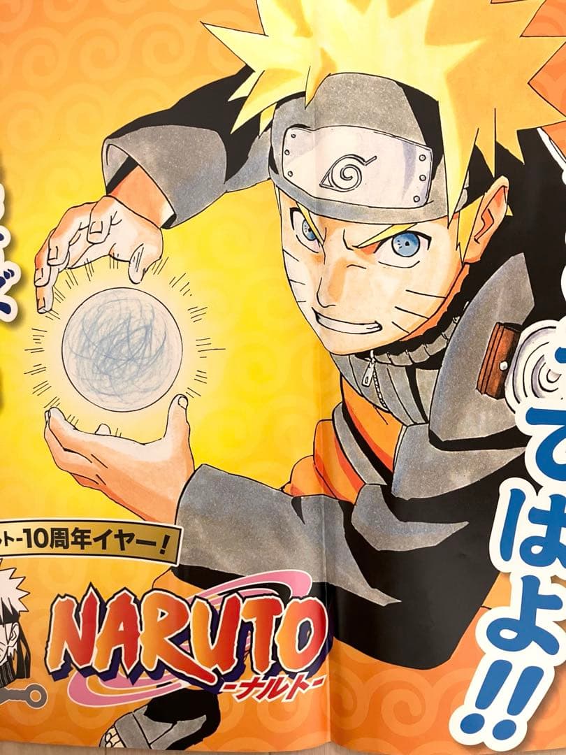 【希少レア】【非売品】NARUTO 10th ナツコミ2009 ポスター マット