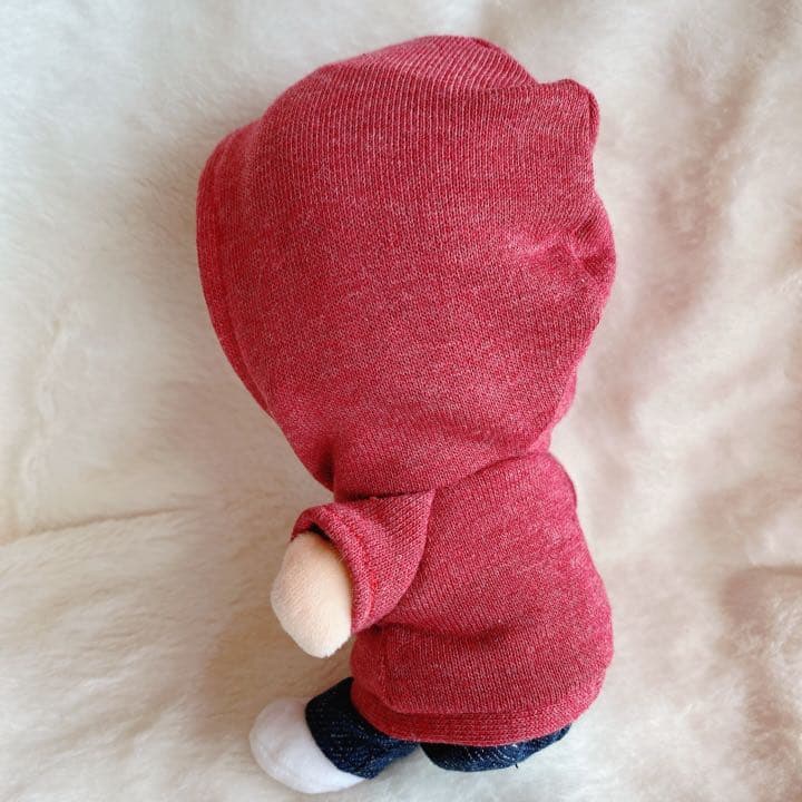 【オーダーページ】☆ちびぬい服☆コラボプリントパーカー☆赤☆