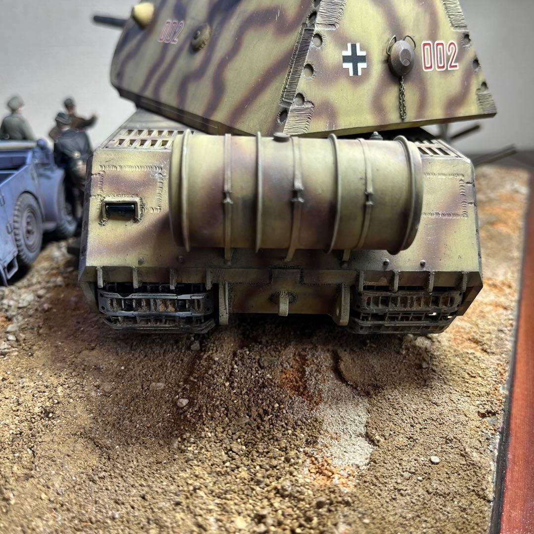 1/35 ドイツ軍　超重戦車マウス　ジオラマ