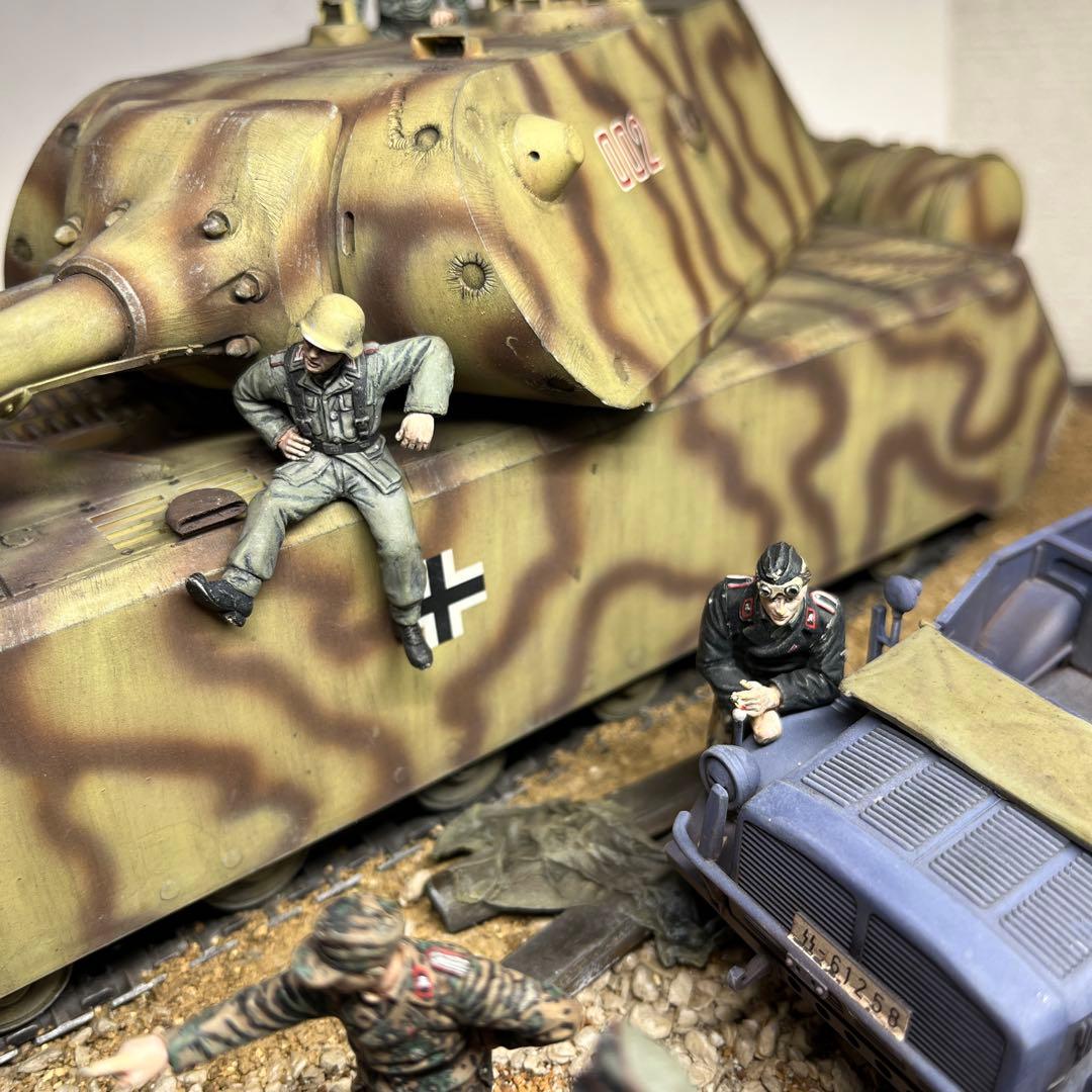 1/35 ドイツ軍　超重戦車マウス　ジオラマ