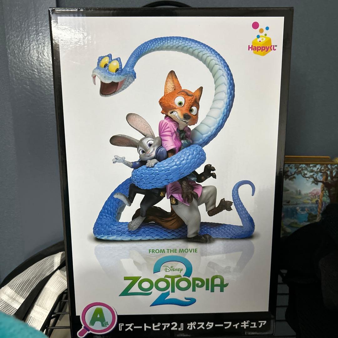 ズートピア2 happyくじ　A賞 A賞はポスター再現フィギュア！ Happyくじ『ズートピア2』12月19日