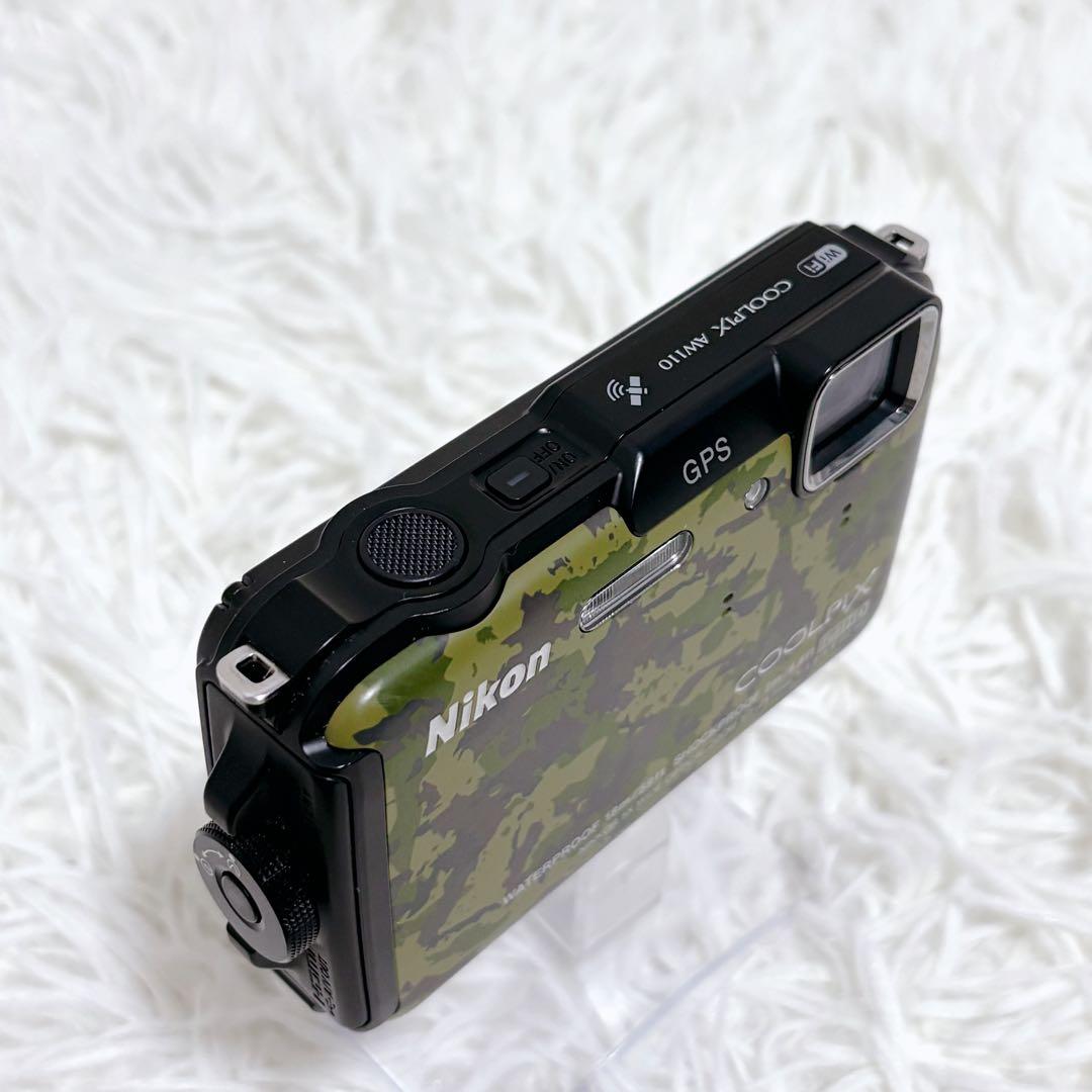 ✨美品✨NIKON COOLPIX AW110 コンデジ 防水 迷彩 カモフラ - メルカリ
