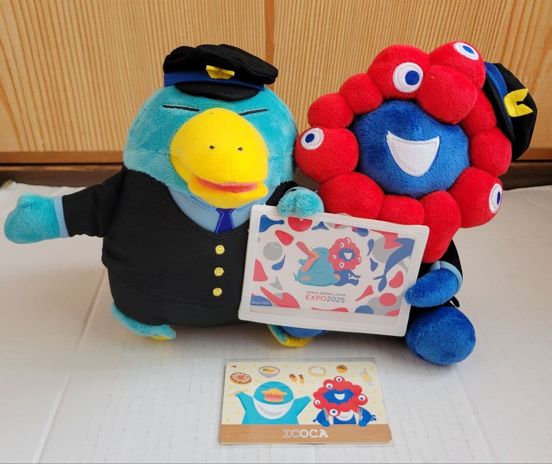 万博記念 ICOCA 駅員さんぬいぐるみ 万博 ICOCA イコちゃん ミャクミャク 駅員さん ぬいぐるみ expo ③