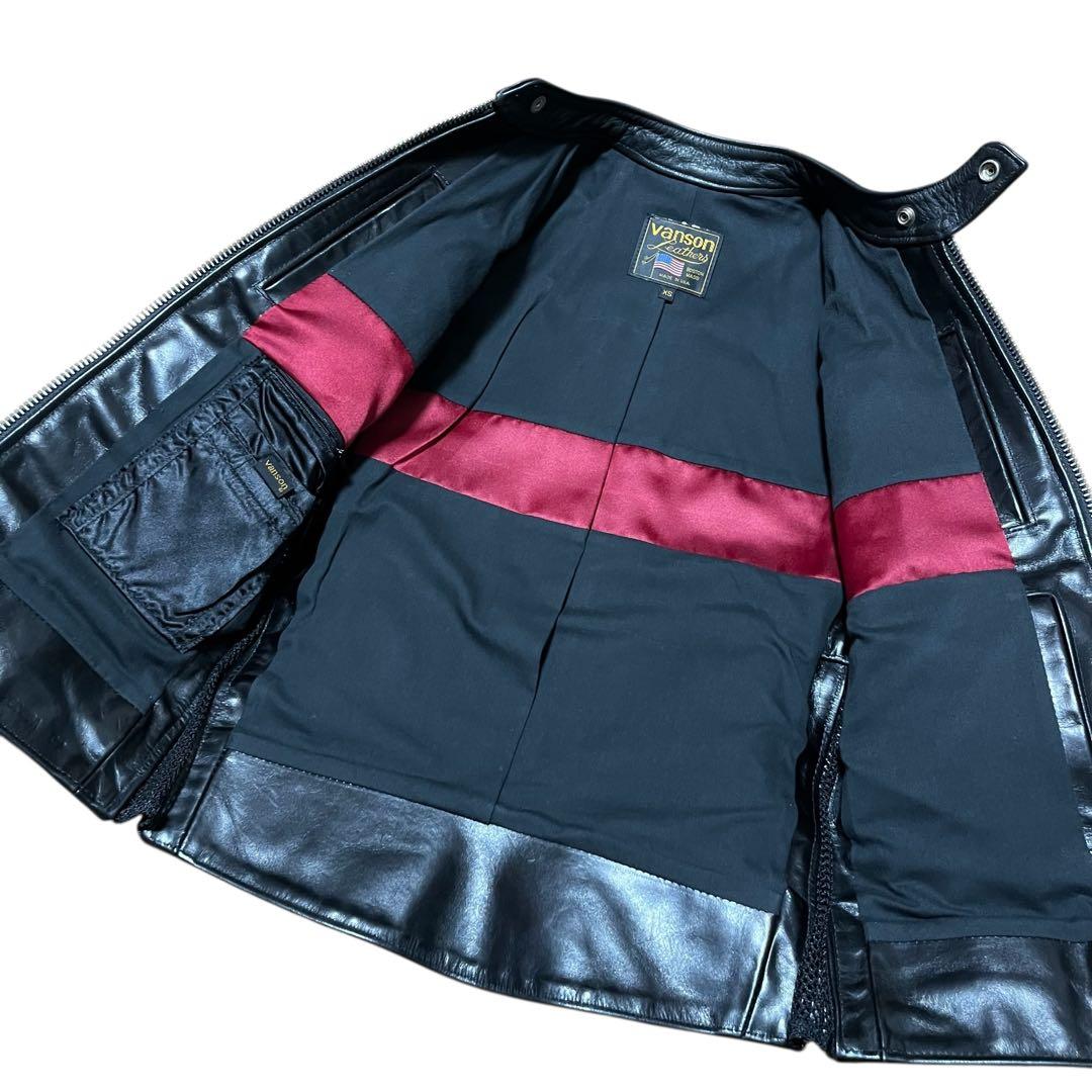 美品vanson バンソン VAJ3 ジュンヤモデル ライダース ジャケットXS