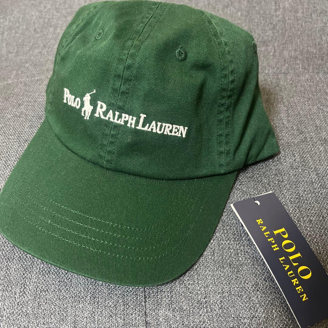 POLO ポロ ラルフローレン コットン ツイル ボール キャップ 緑
