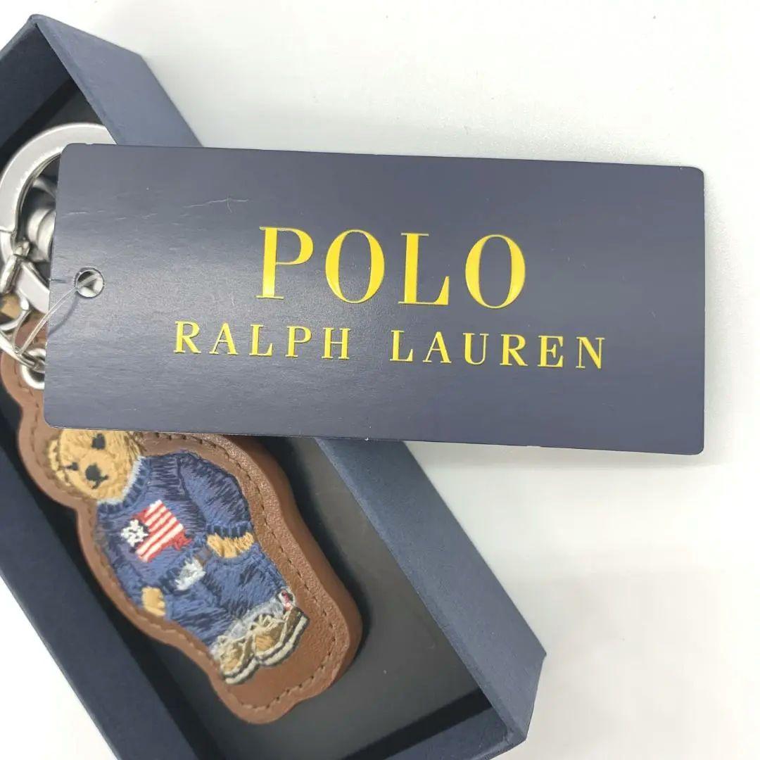 ラルフローレン] ポロベア 本革キーホルダー バッグチャーム（化粧箱付