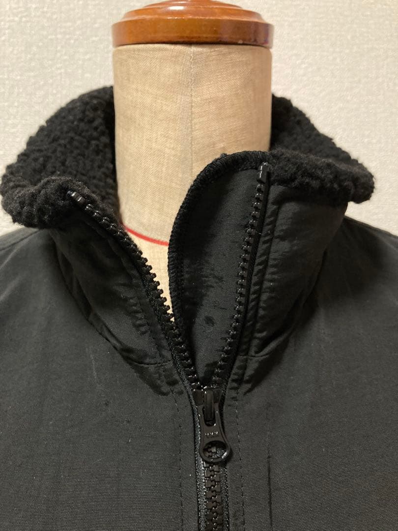 FR2 GOLF ボアフリース ロゴ バックプリント 黒 ゴルフフェア 冬春秋