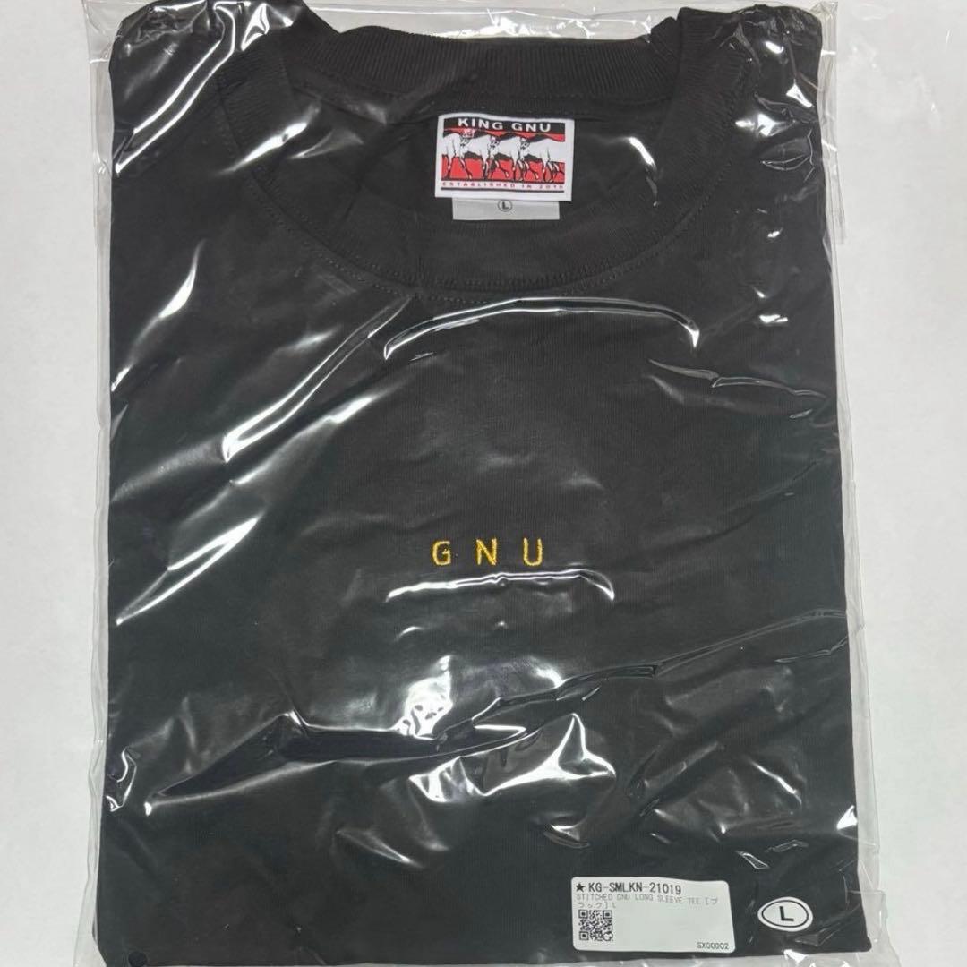 King Gnu stitched gnu long sleeve Tシャツ黒