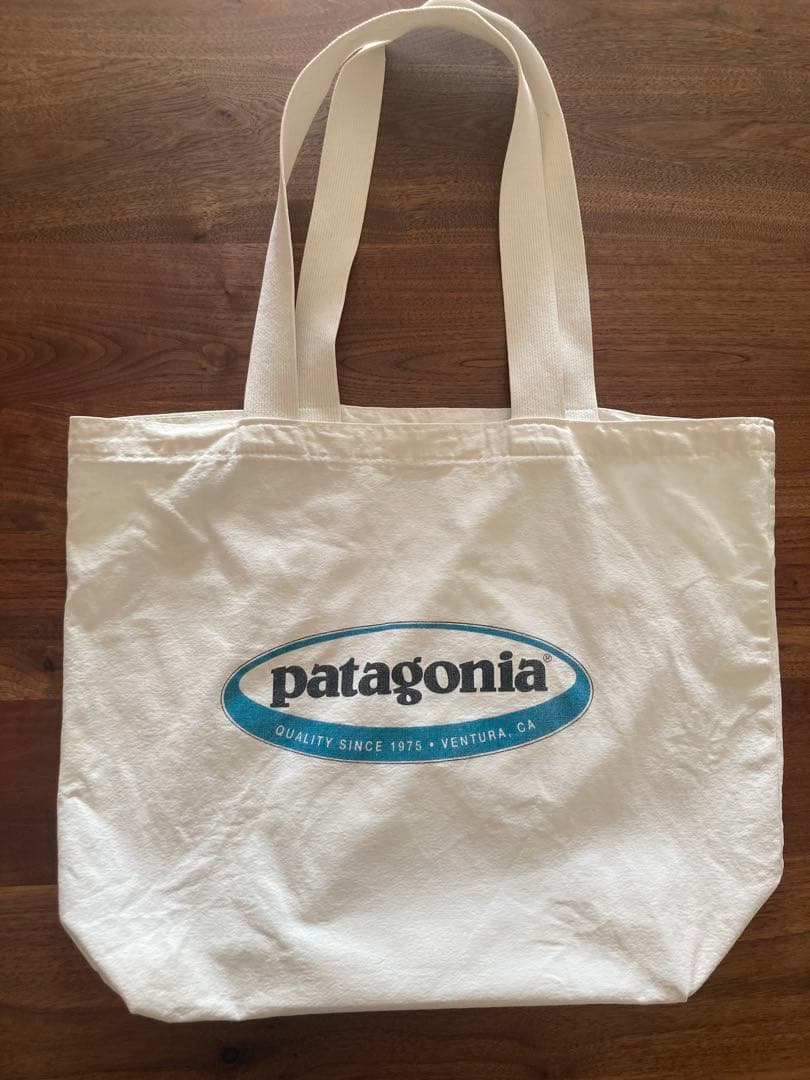 patagonia オーガニックコットン トートバッグ オーバルロゴ 90年代 patagonia オーガニックコットン トートバッグ オーバルロゴ 90年代