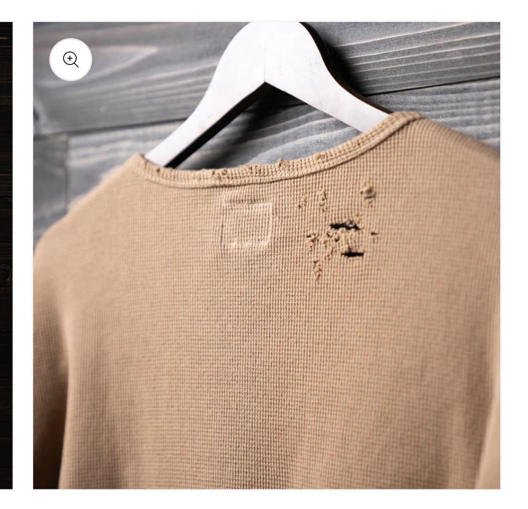 pablo vinci Damage waffle long sleeve T - メルカリ