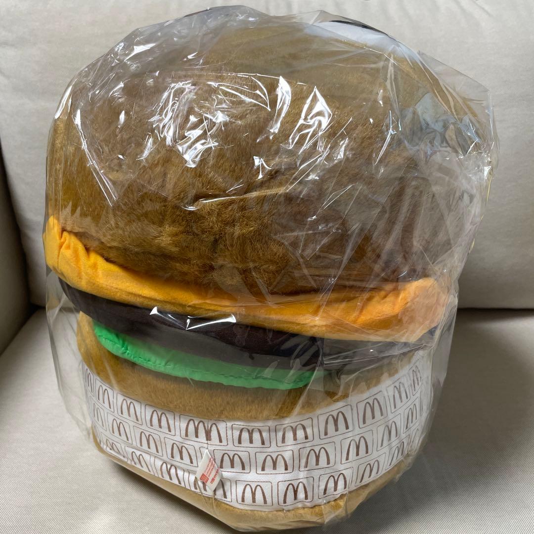 【タグ付き美品⭐︎激レア1996年非売品】マクドナルド　ハンバーガークッション