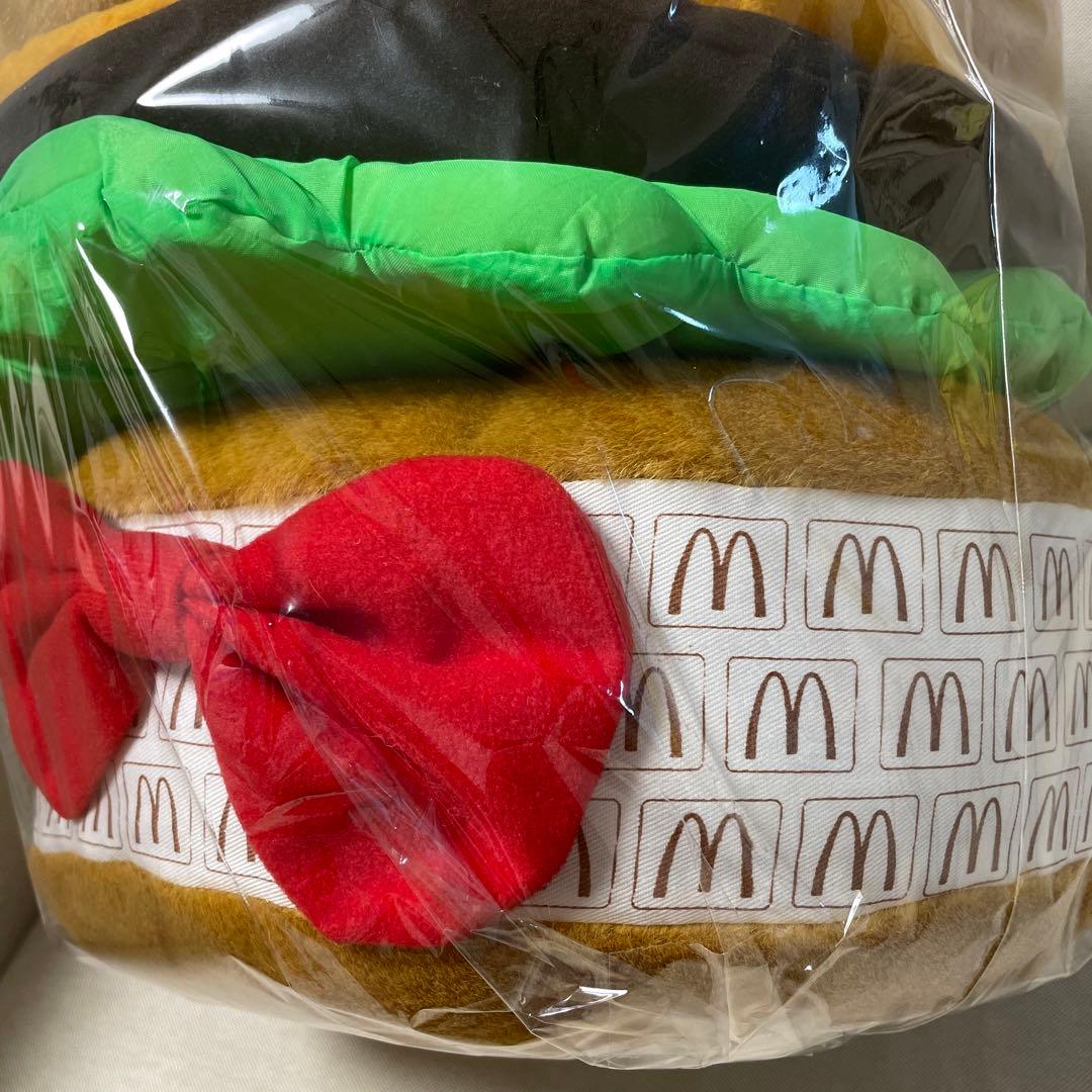 【タグ付き美品⭐︎激レア1996年非売品】マクドナルド　ハンバーガークッション