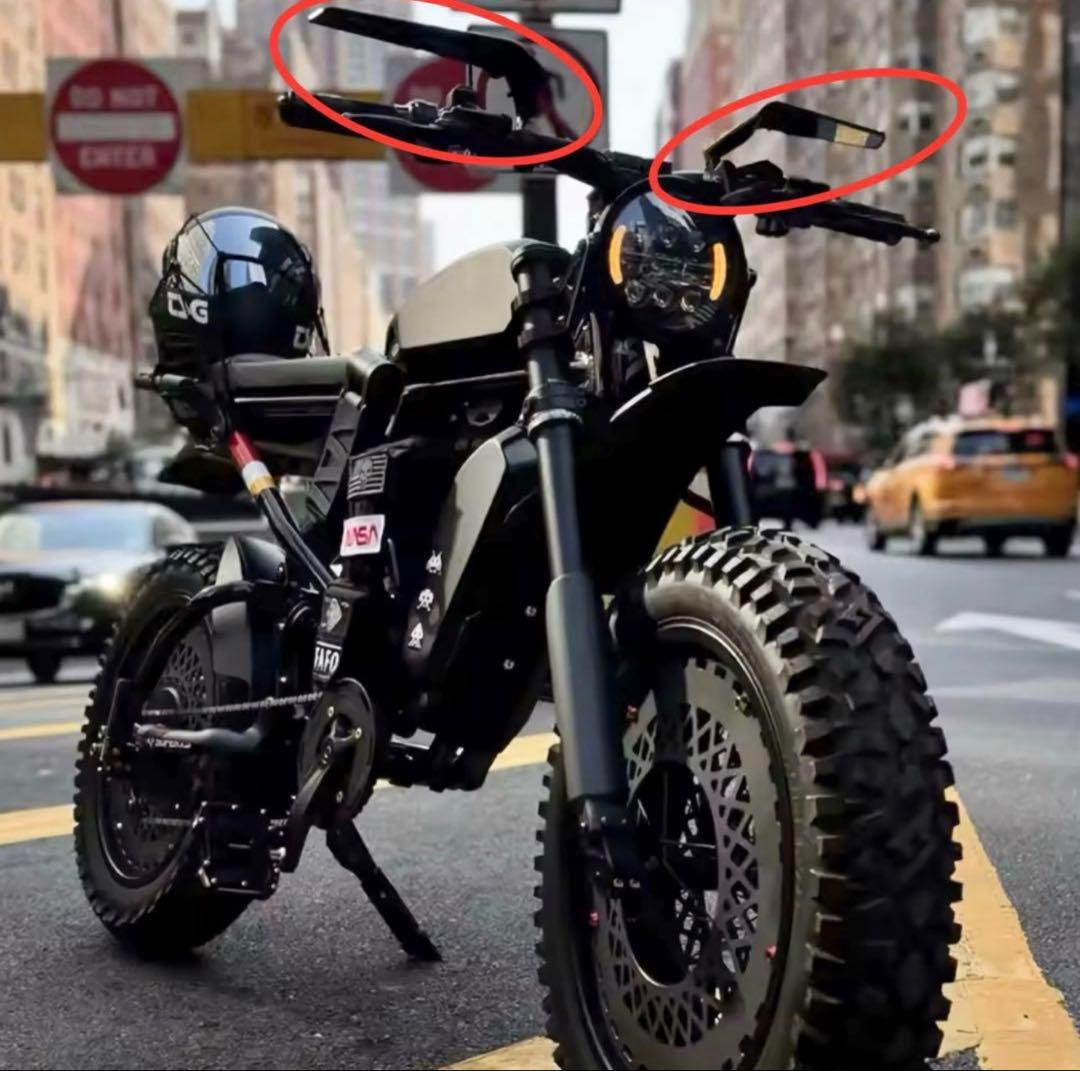 最終値引】特注カスタムsuper73ミラーsuper73ロゴ付きミラーAタイプ