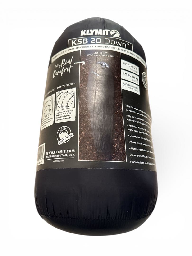 KLYMIT KSB20ダウン寝袋 ストレッチ機能 軽量シュラフ防水 3シーズン Amazon.co.jp: KLYMIT(クライミット) 寝袋 KSB20 ダウンスリーピング