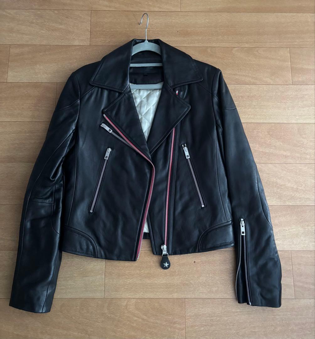 Rag&Bone ライダースジャケット Rag & Bone Mack Moto Style Leather Jacket in Black – Ashia Mode