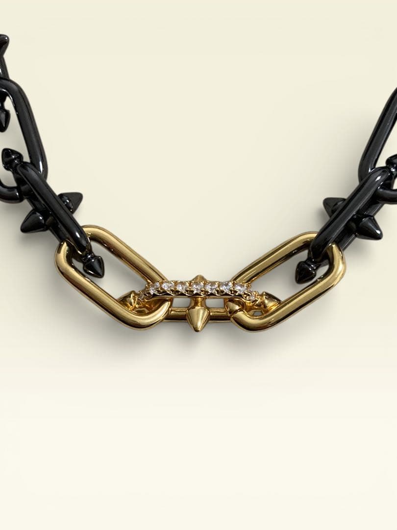 最終値下】タイタンスパイク ネックレス ゴールド ブラック 登坂広臣