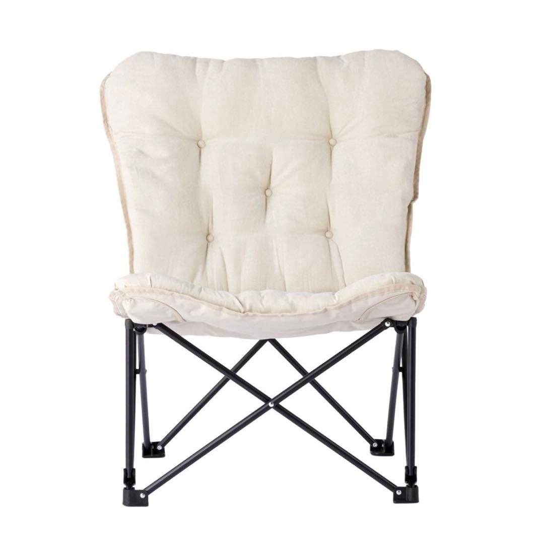 ニトリ バタフライチェア BE SO1SS アイボリーベージュ 2脚セット