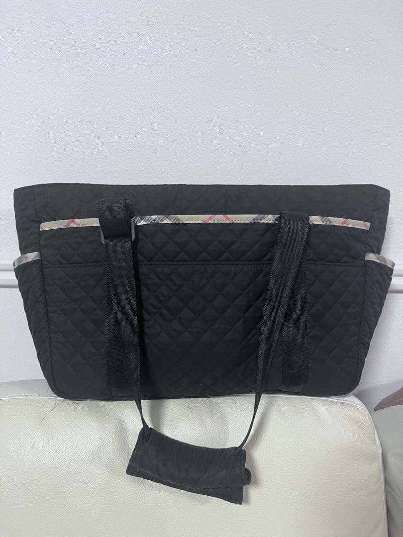 BURBERRY マザーズバッグ ブラック キルティング マザーズバッグ Burberry(バーバリー) - ブランド通販のBUYMA