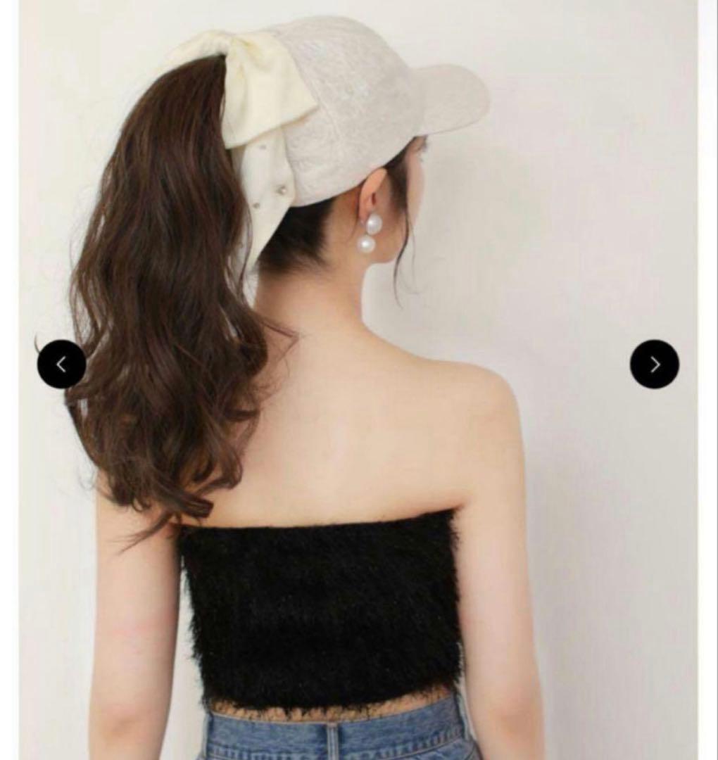 新品 M me eme エムミーエメ 3way ribbon cap キャップ - メルカリ