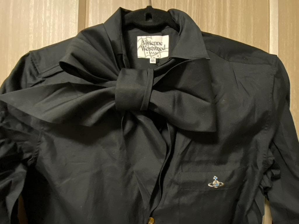 日本製 Vivienne Westwoodメンズ ORB刺繍 黒 シャツ - メルカリ