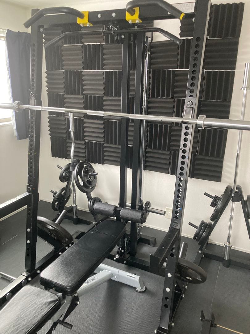 【引取限定！総額30万円超え】ハーフラックセットラッドプルダウン付　　ホームジム 引取限定！総額30万円超え】ハーフラックセットラッドプルダウン付