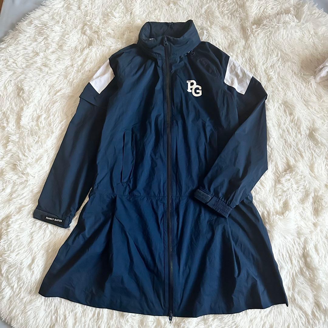 美品】定価4.4万 PEARLY GATES レインウェア ネイビー - メルカリ