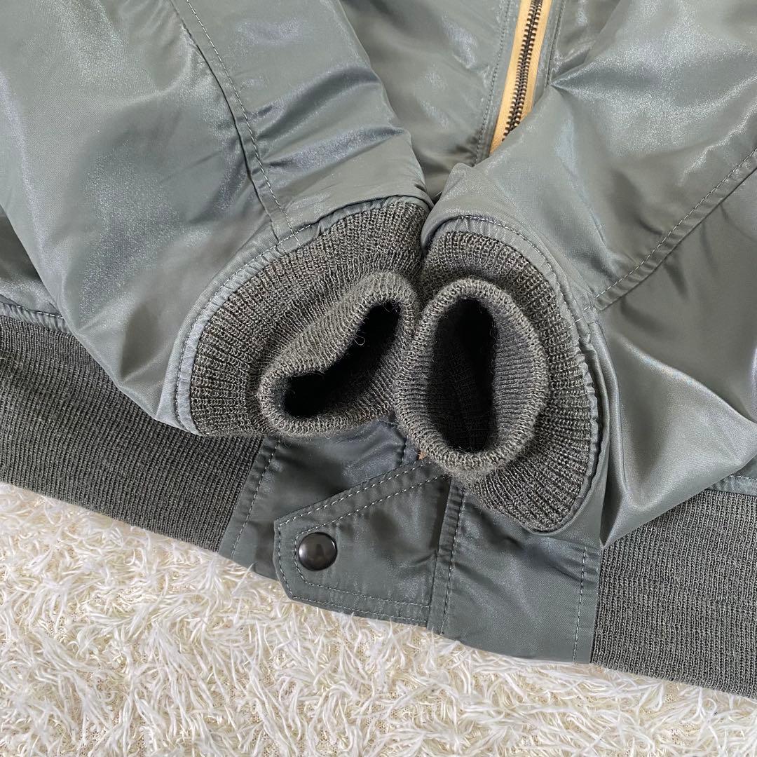 極美品】アヴィレックス L-2B ヴィンテージ フライト ジャケット 緑 XL