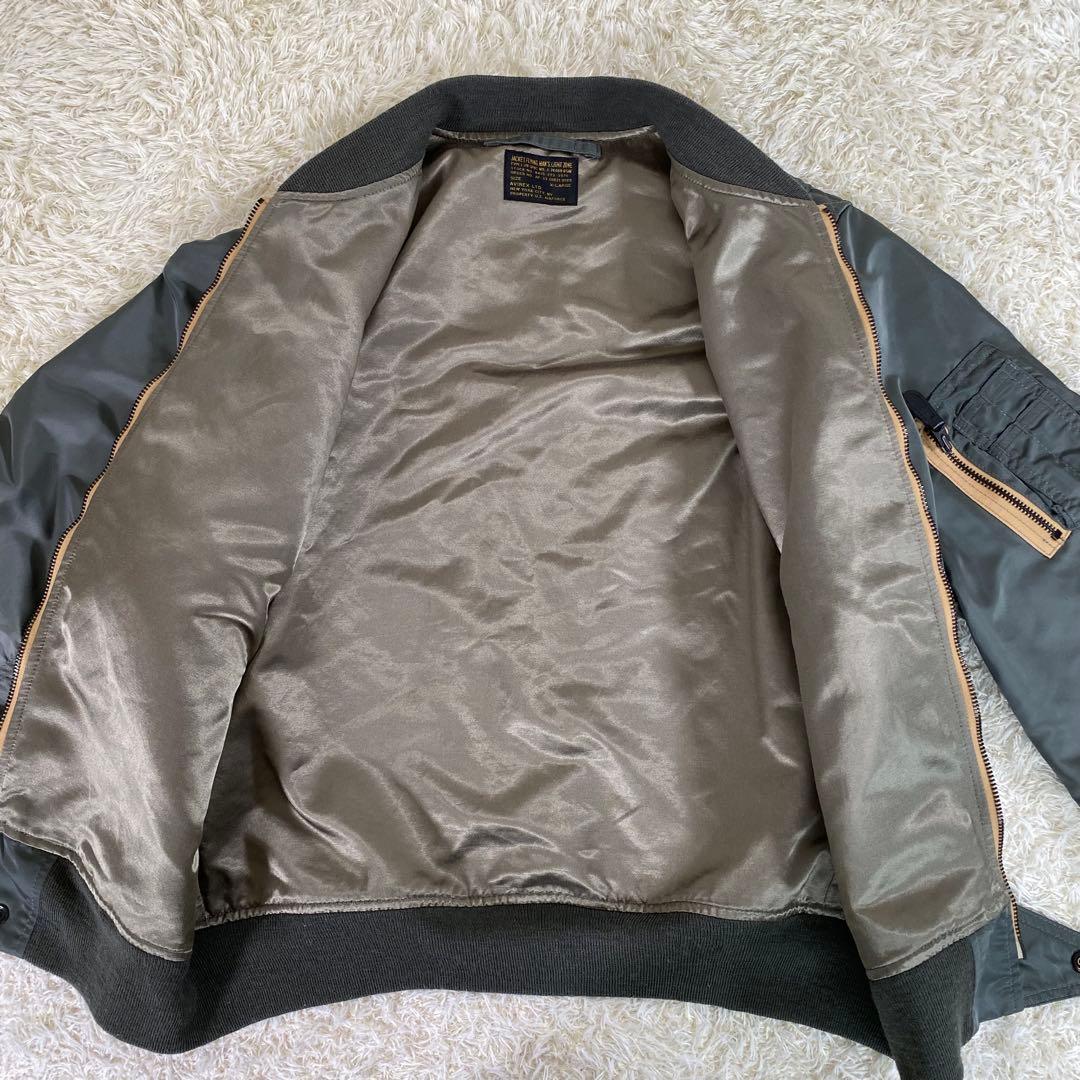 極美品】アヴィレックス L-2B ヴィンテージ フライト ジャケット 緑 XL