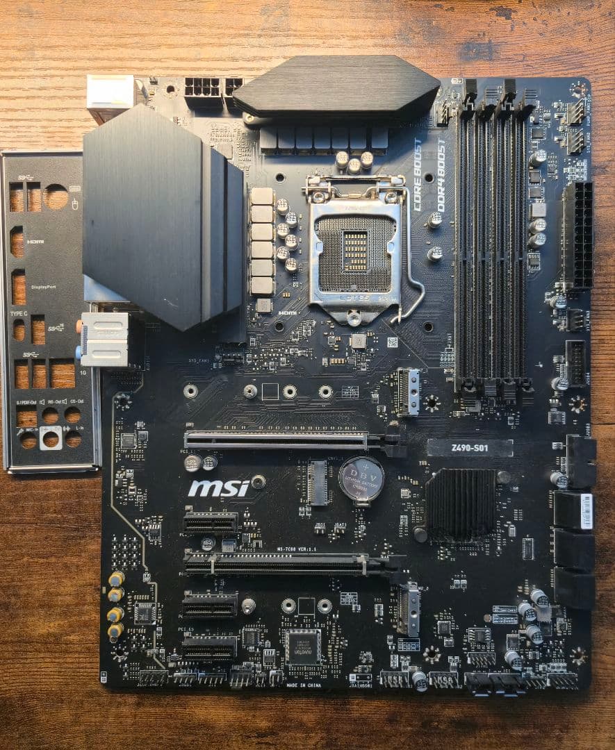 MSI Z490-S01 マザーボード ATX LGA1200 - メルカリ