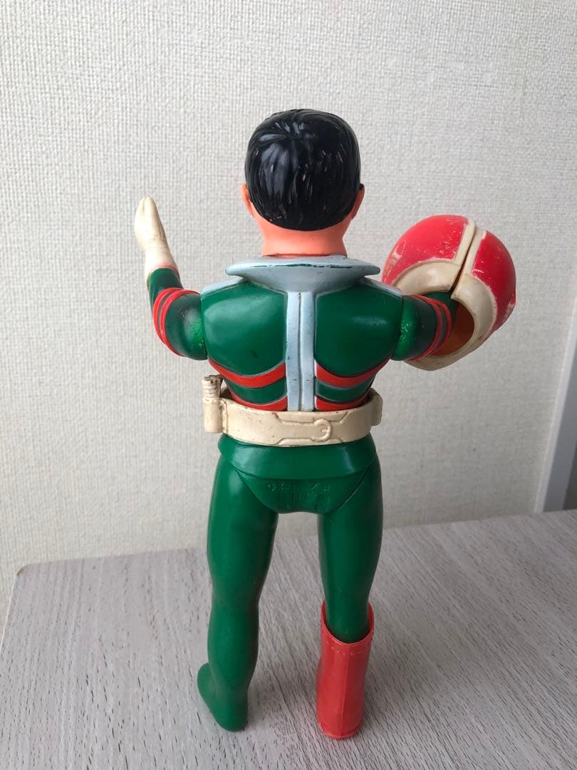 旧バンダイ　面取れ　仮面ライダーV3 ソフビ　当時物