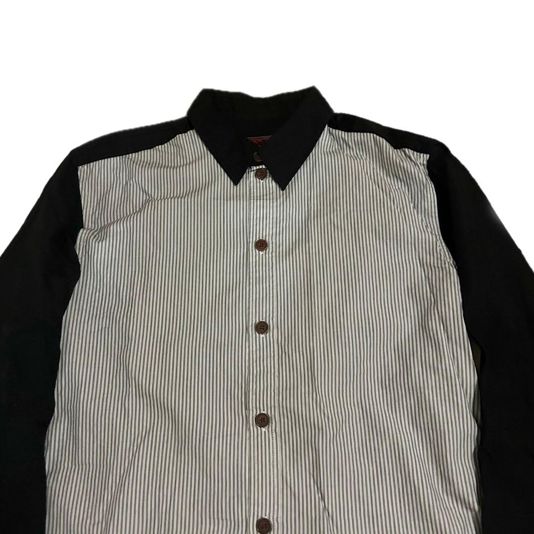 Christopher Nemeth 立体袖ストライプバイカラーシャツ ネメス - メルカリ