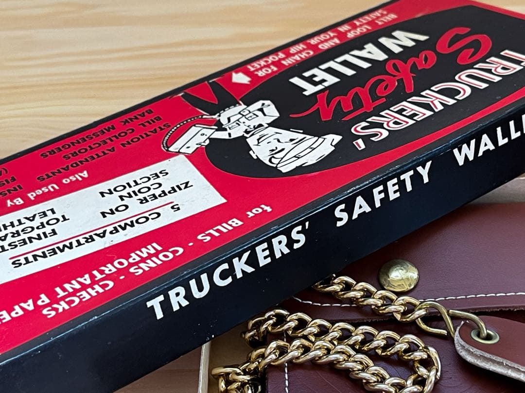 1950s 50s ビンテージ デッドストック トラッカー レザーウォレット