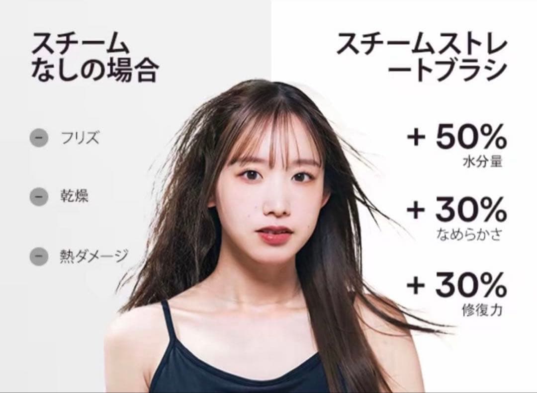 《新品★未開封》正規品 WAVY TALK スチーム ストレート ブラシ