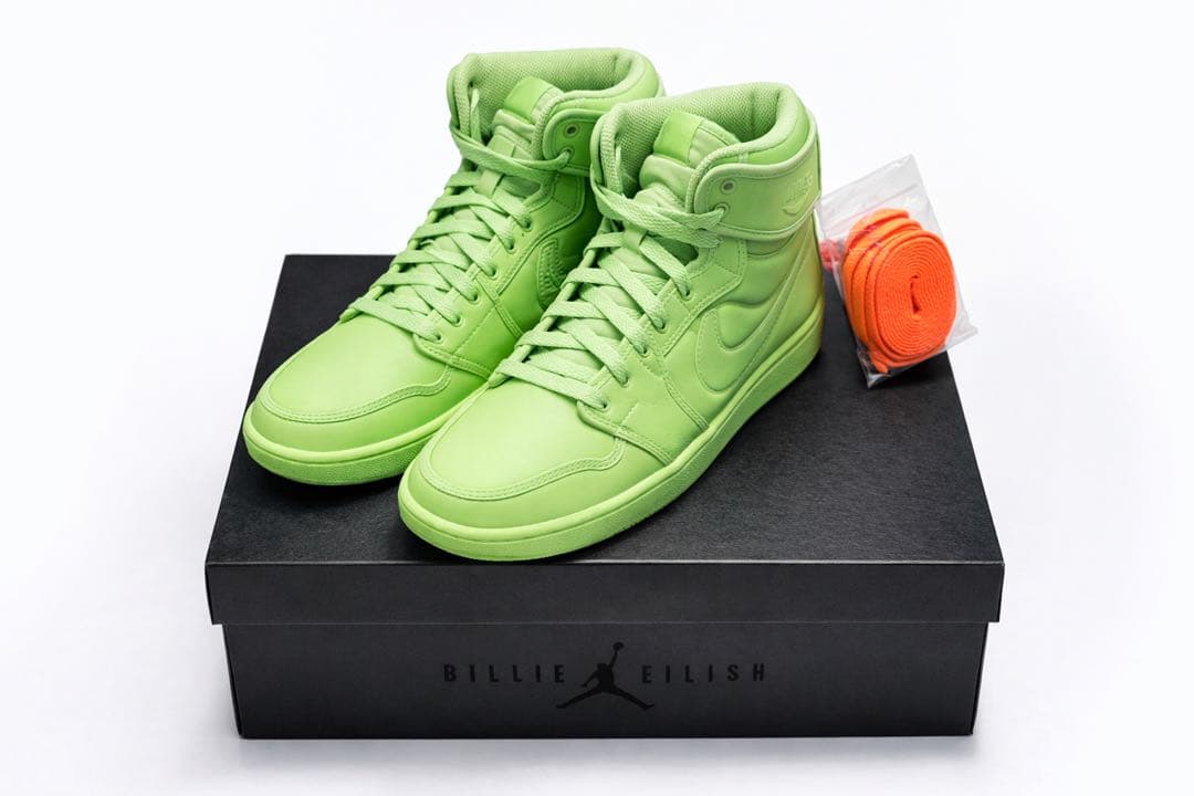 BillieEilish×NikeAirJordan グリーン27cm新品未使用 ジョーダン ブランドがビリー・アイリッシュとコラボ、スニーカー2型を発売