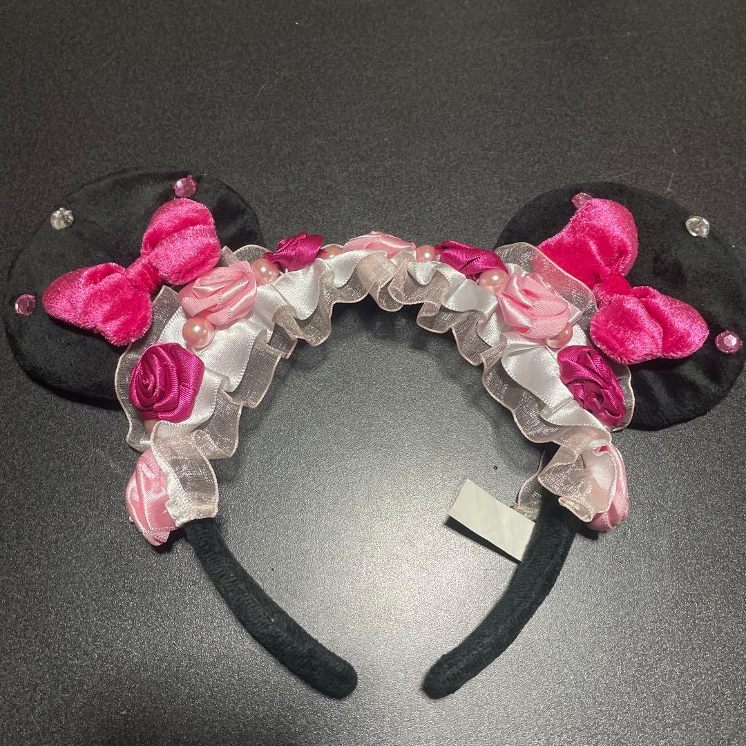 ディズニーカチューシャ フリル バラ - メルカリ