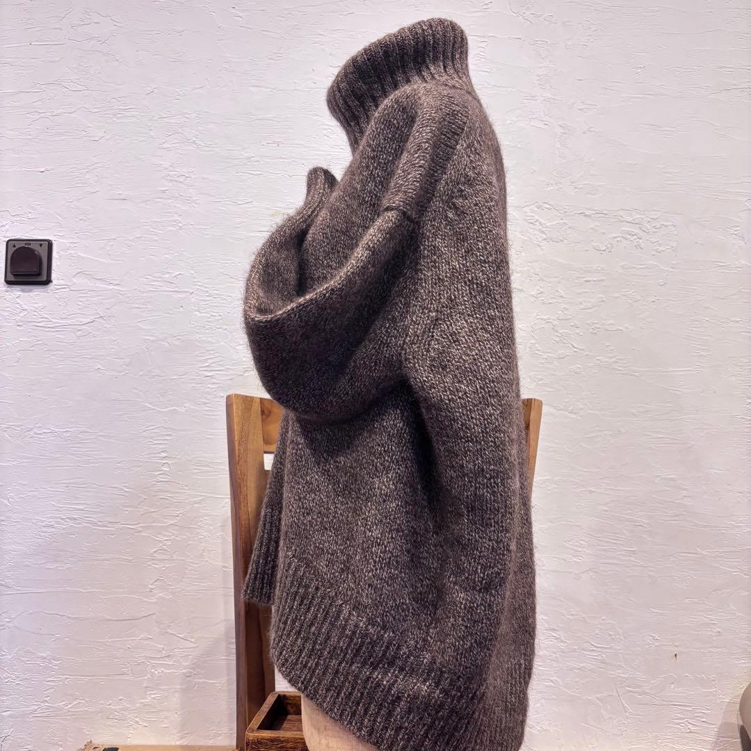 ギャルリーヴィー ヤクキャメル ハイネックプルオーバー ブラウン ヤク